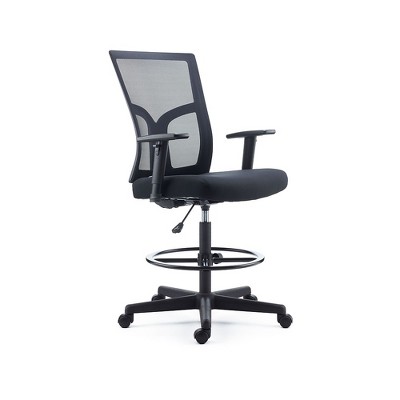 Staples Dedham Mesh and Fabric Stool Black 2720170