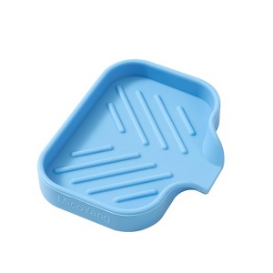 Silicone Bathroom Soap Dishes with Drain Spout-Bathroom and Kitchen Sink Organizer - 1 of 1