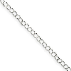 Black Bow Jewelry 3.5mm, Sterling Silver Fancy Solid Cable Link Necklace - 1 of 4