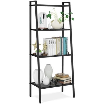 LunaLulinlk black Multifunctional Ladder Plant Planter Bookshelf Storage Rack