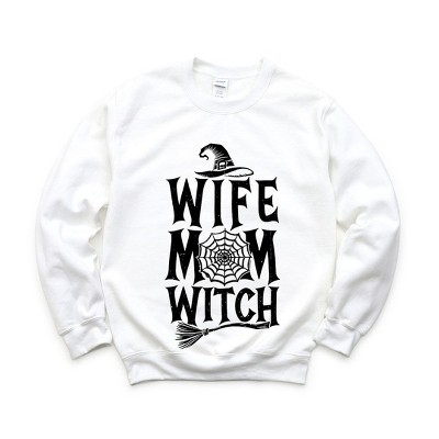 Simply Sage Market Women's Graphic Sweatshirt Wife. Mom. Witch.
