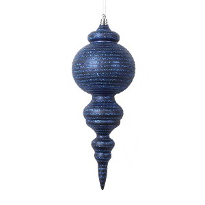Vickerman 10" Matte with Glitter Finial Ornament - 1 of 1