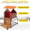 Aivituvin 32.9"L/37.4"L Large Heated Dog House with Heating Pad | Insulation Liner-AIR80/81-IN-HP - 2 of 4