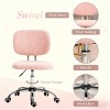 TopComfy Accent Chairs Office Chair Comfortable Chair with Plush Padding Smooth Height Adjustment Soft Seat for Office, Pink, 19"*20.8"*35.5" - 3 of 4