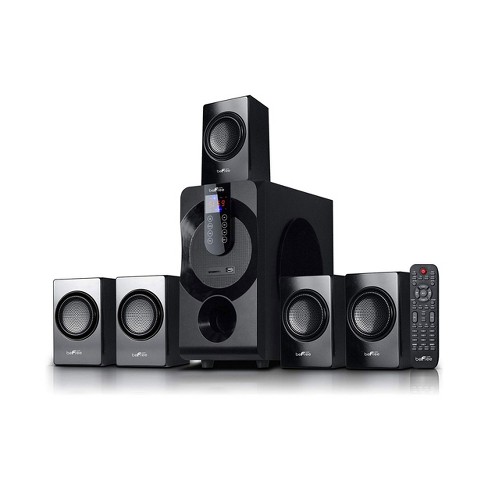 beFree Sound 5.1 Channel Bluetooth Surround Sound Speaker System in Black