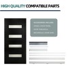 36 x 80 inch Fiberglass Entry Door with Brickmould Black Finishe Knock-Down Fiberglass Door Left Hand Inswing - 4 of 4