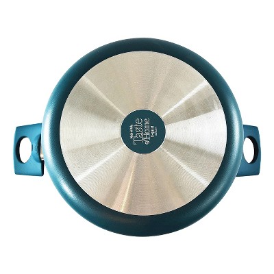 Sea Green 8-Qt Non-Stick Aluminum Stock Pot with Lid