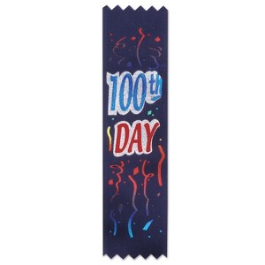 Beistle 100th  Day Value Pack Ribbons, 1.5" x 6.25", (20/Pkg) Multicolored - 1 of 2