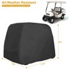 LakeForest"Universal 4-Passenger Golf Cart Cover, 210D Water-Resistant, UV-Proof for EZGO, Club Car, Yamaha"Black - 2 of 4