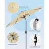 10FT Heavy Duty Patio Umbrella, 8-Rib Steel Frame with Easy Crank & Tilt, Waterproof Sunshade for Outdoor Table & Poolside - 2 of 4