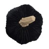 NAYSAYE Party Decoration and Accessories Velvet Pumpkin Figurine for Holiday Halloween Tabletop and Home Decor, Black, 9.5"*9.5"*12" - 3 of 4
