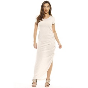 Just Love Ruched Side Hi Low Dress / Summer Dresses - 1 of 2