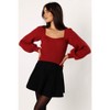Petal and Pup Womens Gia Sweetheart Neck Bell Sleeve Knit Sweater - 2 of 4