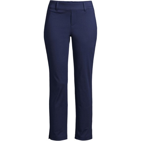 Lands' End Women's Plus Size Sport Knit High Rise Elastic Waist Capri Pants  - 2x - Radiant Navy : Target