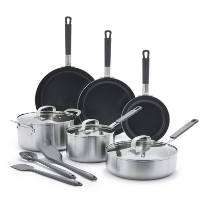 Bobby Flay 12pc Stainless Steel Cookware Set