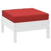 vidaXL Outdoor Pallet Cushion in Vibrant Red | Durable Oxford Fabric | Foam Fiber Filling for Optimal Comfort | Perfect for Patio, Garden, Poolside - 3 of 4