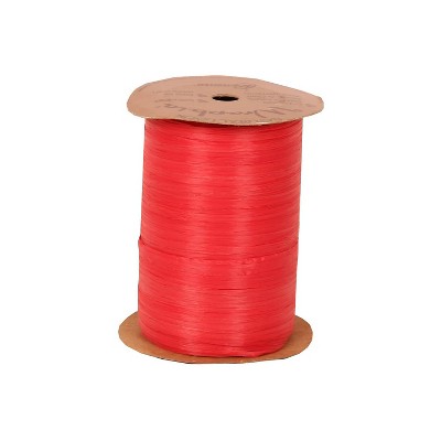 JAM Paper Raffia Ribbon Red 100 Yards Sold Individually (1082788)