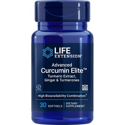 Advanced Curcumin Elite Turmeric Extract, Ginger & Turmerones by Life Extension  -  30 Softgel