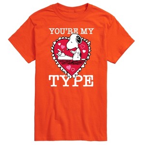 Men's - Peanuts - You're My Type Short Sleeve Graphic T-Shirt - 1 of 4