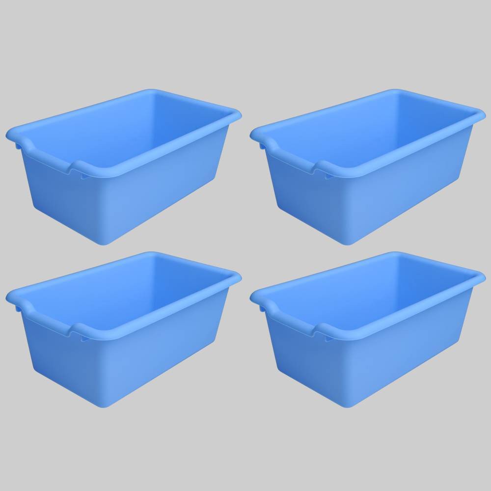 4ct Plastic Bins Blue - Bullseye's Playground was $12.0 now $6.0 (50.0% off)