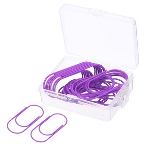 Unique Bargains Large Metal Prevent Tearing Pages Home Office Paper Clip 20 Pcs - 1 of 4
