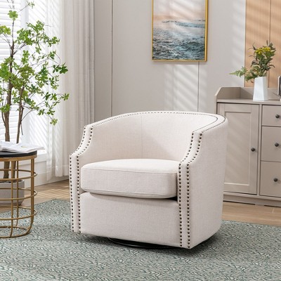 Amarante Comfy Velvet Swivel Chair For Bedroom With Metal Base | Karat ...