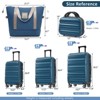 ModernLuxe Hardshell ABS Luggage Set with Dual Spinner Wheels, Lightweight Durable Suitcases (12/20/24/28-Inch) + Packing Cubes - 3 of 4