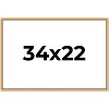 PosterPalooza | Classic Modern Gold Picture Frame - UV Acrylic, Backing Board, Hanging Hardware Included - 2 of 4