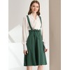 INSPIRE CHIC Women's High Waist Overall Corset Skater Suspender Dresses - 2 of 4