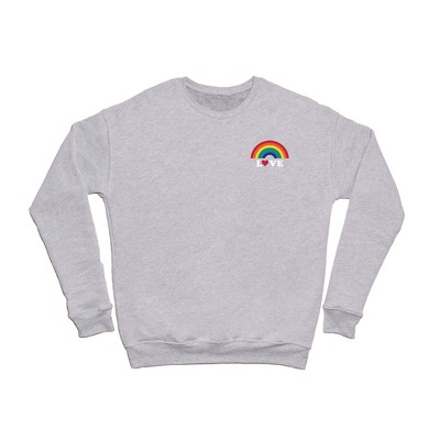 Cynthiaf 70s Love Rainbow Sweatshirt - Deny Designs : Target