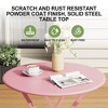 Bistro Table and Chairs Set, 3 Piece Foldable Patio Furniture Set, Outdoor & Indoor Bistro Set for Patio Balcony Porch Poolside, 2 Chairs and 1 Table - 4 of 4
