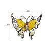 Anna-Kaci Antique Inspired Rhinestones Enamel Opal Butterfly Insect Brooch Pin - 2 of 4