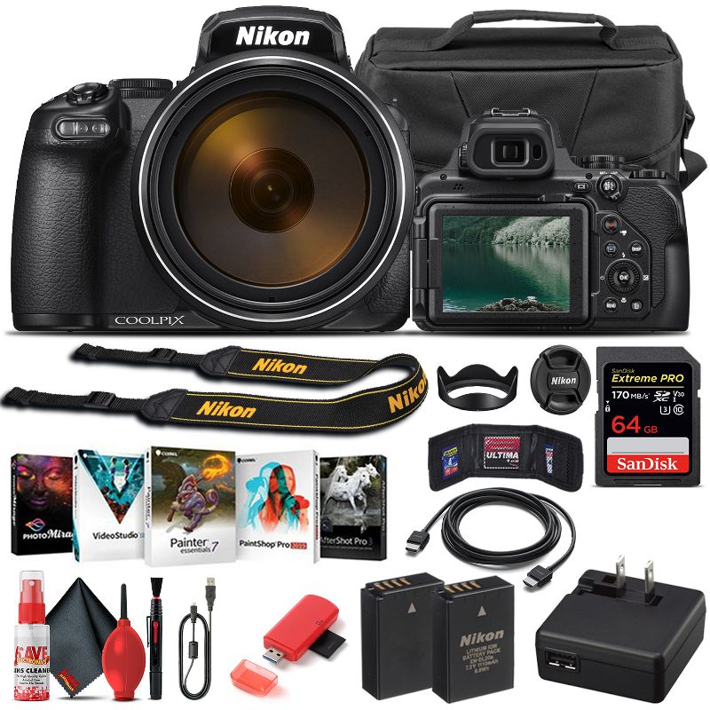 Nikon COOLPIX P1000 Digital Camera 26522 - Starter Bundle, 1 of 5