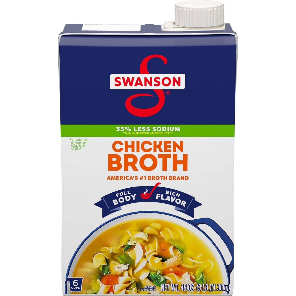 UPC 051000168887 product image for Swanson Natural Goodness Gluten Free 33% Less Sodium Chicken Broth - 48oz | upcitemdb.com