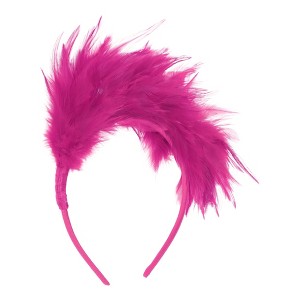 Unique Bargains Halloween Christmas Women's Feathers Headband 1 Pc - 1 of 4