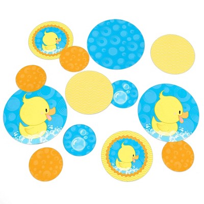 Big Dot of Happiness Ducky Duck - Baby Shower or Birthday Party Giant Circle Confetti - Party Decorations - Large Confetti 27 Count …