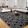 Area Rug for Living Room Bedroom Machine Washable Modern Diamond Rug Non-Slip Medium Pile Stain-Resistant Dining Accent Carpet - 2 of 4