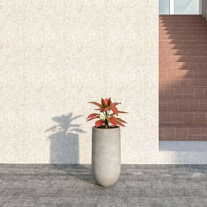 LeisureMod Topiary Planter Pot: Fiberstone and MgO Clay Cylinder Planter Pot with Drainage Holes for Indoor and Outdoor - 1 of 4