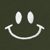 Dalix Smile Face Embroidered Fleece Cropped Hoodie Cold Fall Winter Women - 2 of 4