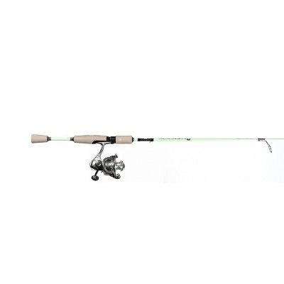 Spinning Reel Fishing Rod Combo 6-Foot 2-Piece Fishing Pole Size 20 Reel  Orange