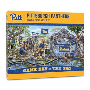 NCAA Pittsburgh Panthers Game Day at the Zoo 500pc Jigsaw Puzzle: Sports Theme, Ages 10+ - 1 of 3