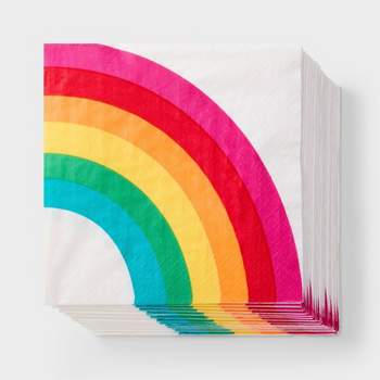 30ct Rainbow Lunch Napkins - Spritz™