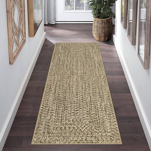 Modern Washable Area Rug, Soft Non-Slip Carpet for Living Room & Bedroom, Large Farmhouse Throw Rug, Non-Shedding, Stain Resistant (Multi) - 1 of 4
