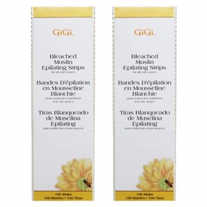 Gigi Bleached Muslin Epilating Strips 100 Piece - Large (PACK OF 2) - 1 of 4