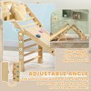 NAYSAYE Playground Slide Toddler Climbing Playset with Foldable Pikler Ramp and Seesaw for Indoor Gym, Multicolor, 27.6"*35"*34.6" - 4 of 4