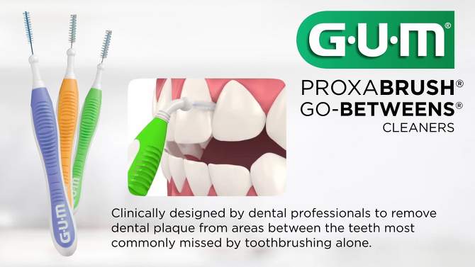 GUM Proxabrush Go-Betweens Wide - 10ct, 2 of 8, play video