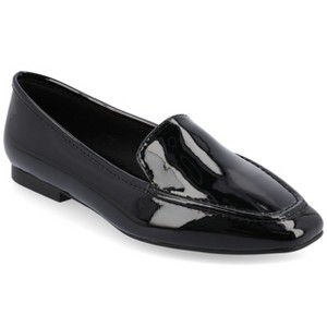 Journee Collection Womens Medium and Wide Width Tullie Slip On Square Toe Loafer Flats - 1 of 4