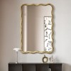 Beautyolove Rectangle Wood Framed Wavy Wall Mirror - 2 of 4