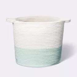 Coiled Rope Bin with Color Band - Cloud Island™ Mint