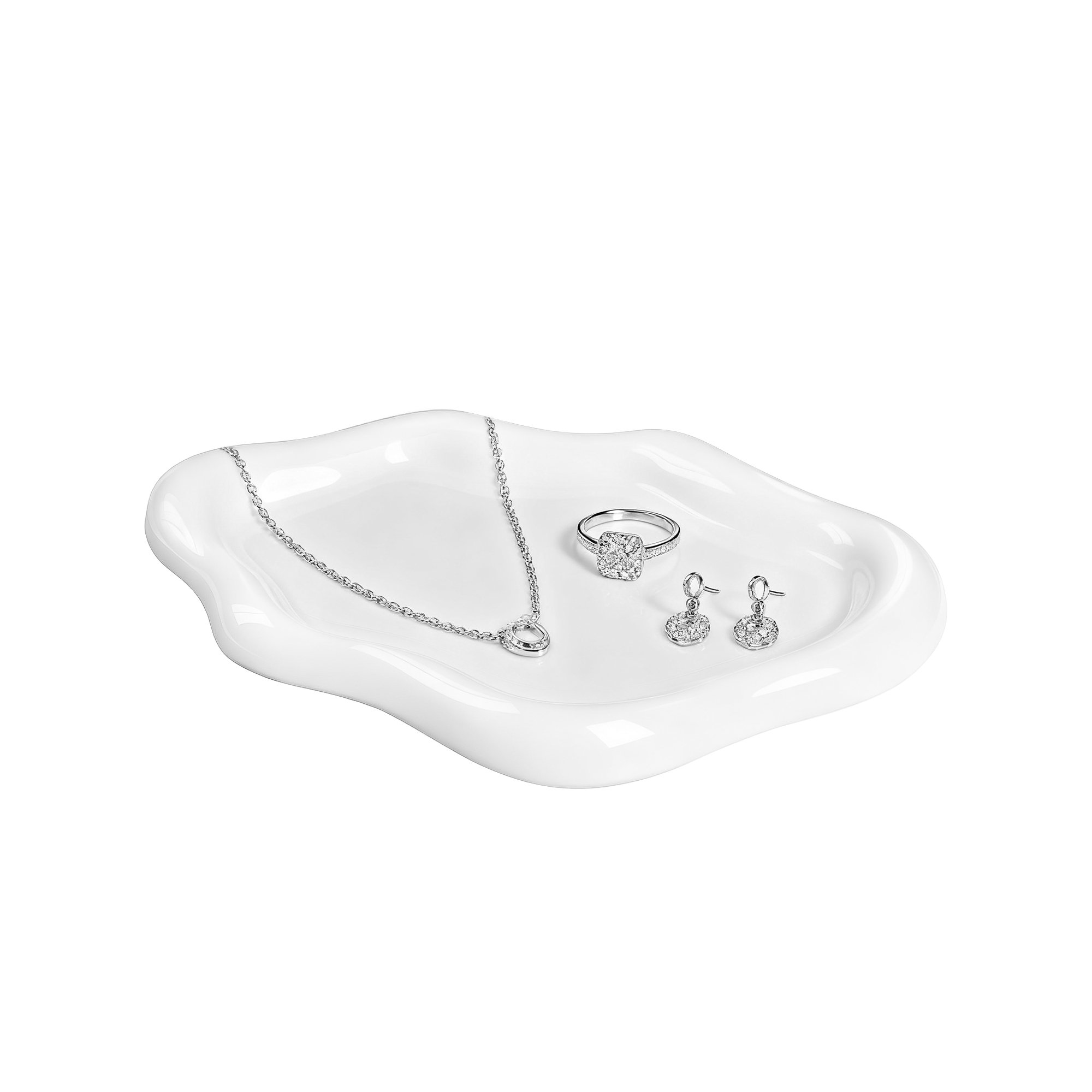 Mber Jewelry Tray Ceramic Jewelry Holder, Beach Décor, White Jewelry Dish Tray, Trinket Dish Jewelry Trays Organizer Ring Tray Jewelry Plate Dish